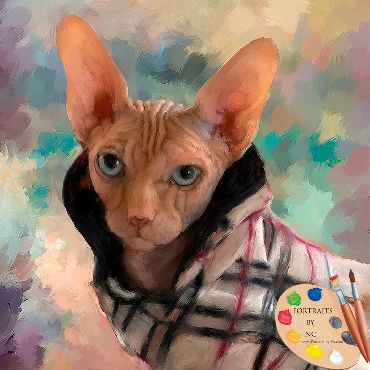 Sphinx Cat Portrait 635