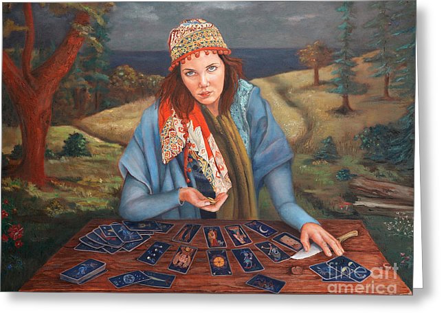Gypsy Fortune Teller 5x7 Greeting Card