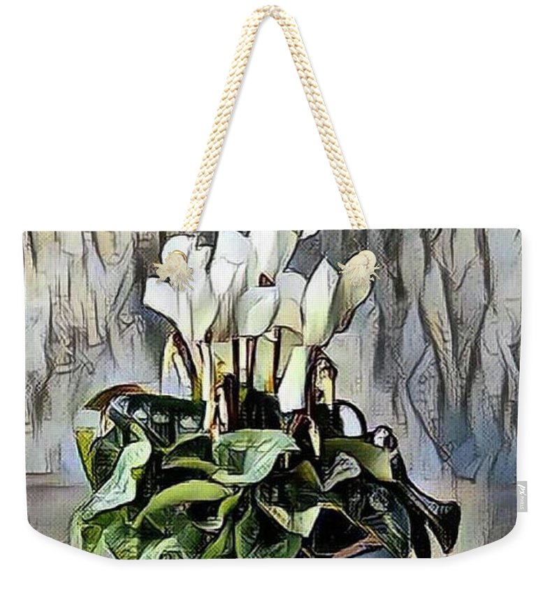 White Cyclamen - Weekender Tote Bag Neutral
