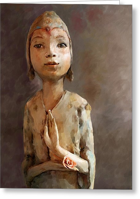 Zen be with You 5x7 Greeting Card with Envelope