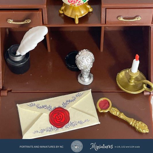 Letter Writing Supplies in Miniature