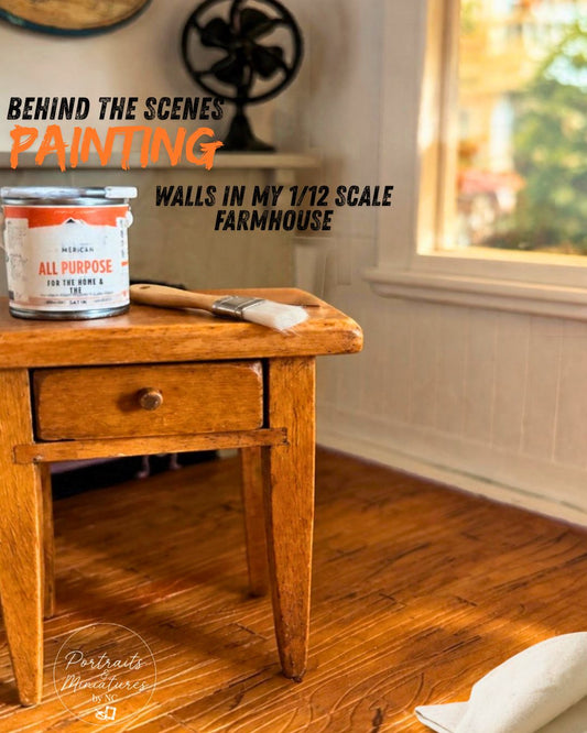 Transforming the Living Room: 1:12 Scale Farmhouse Makeover Part 1
