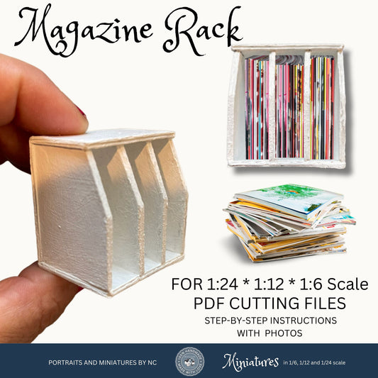 Magazine Rack Scalable Cut File