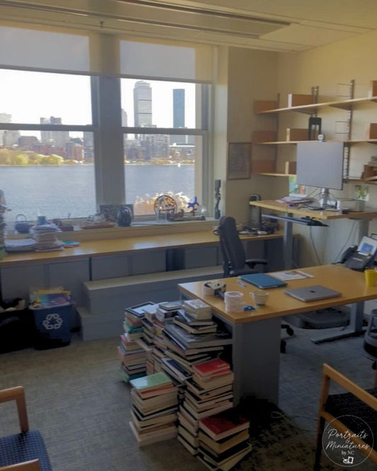Miniature Office with a View: A Custom 1:24 Scale MIT Tribute