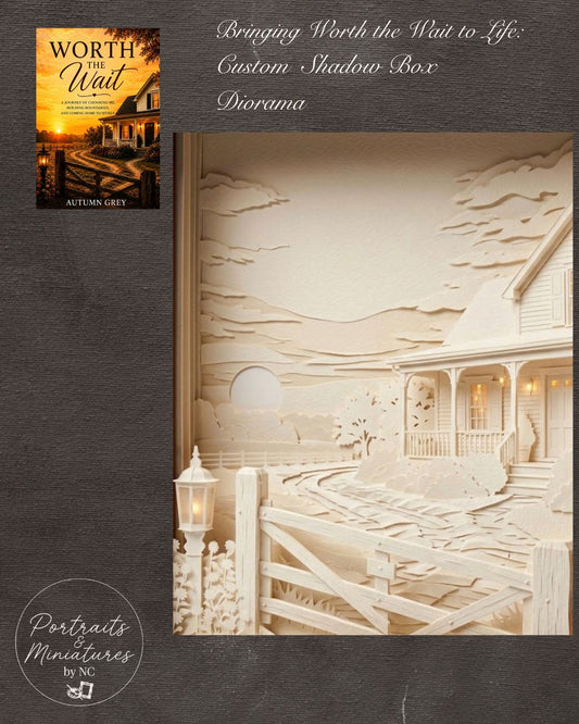 Behind the Scenes: Recreating the "Worth the Wait" Book Cover as a 1:24 Scale Shadow Box