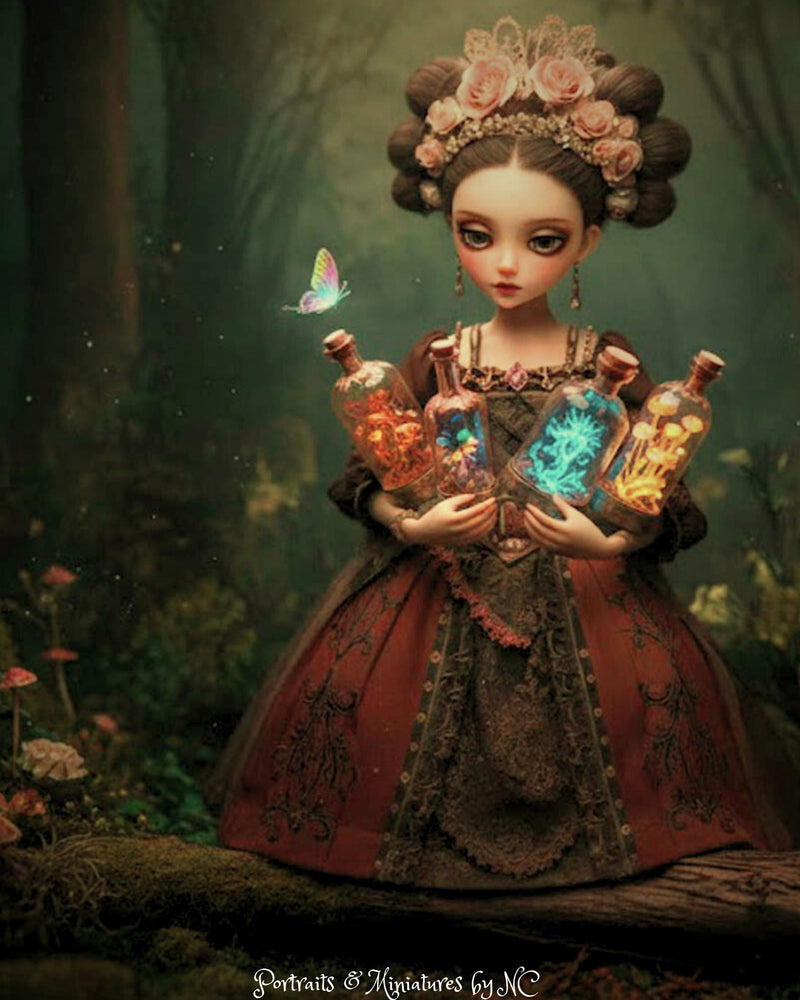 Enchanted Forager: AI-Inspired Narrative & Miniature Art