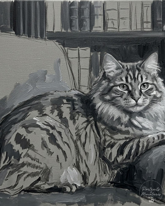 Capturing the Wild Spirit: Painting an American Bobtail Cat