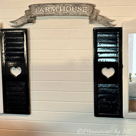 Dollhouse Farmhouse Plaque