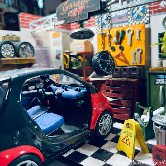 Miniature Garage Diorama