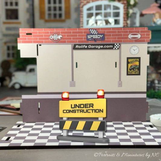Miniature Garage Under Construction