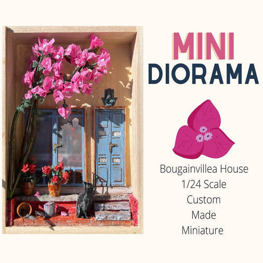 Bougainvillea House 1/24 Scale Room Box