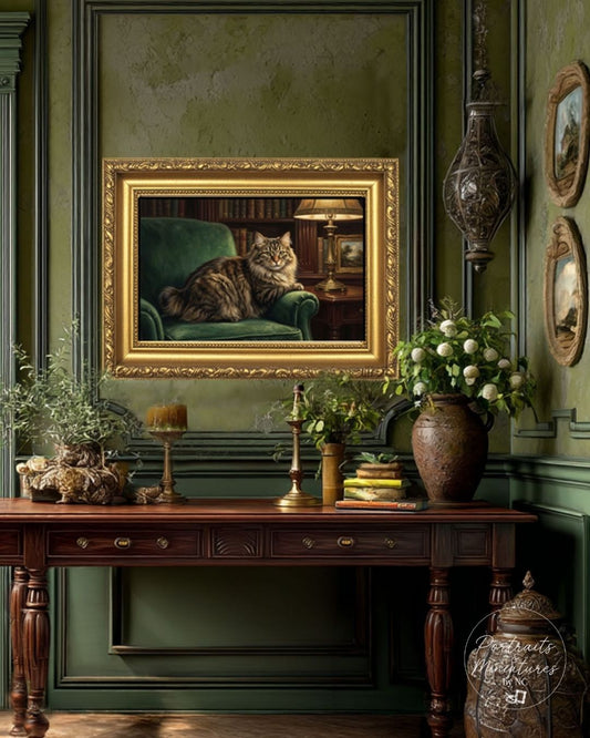 Bobcat Custom Oil Painting