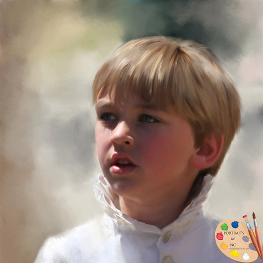 Boy Portrait Young Prince