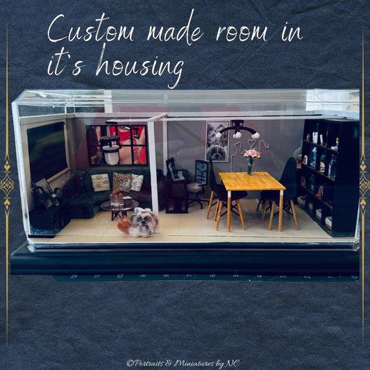 custom made room box of apartment space