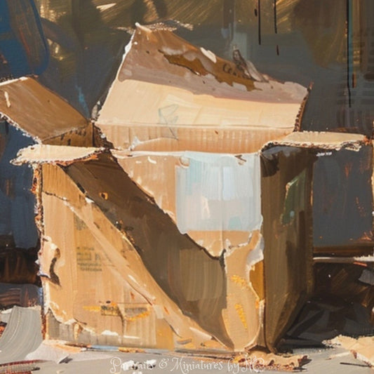 Painting of corrugated box