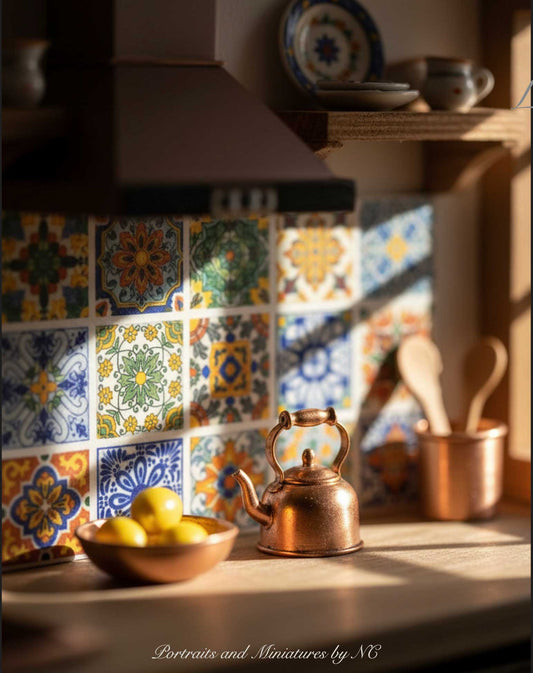 Miniature Kitchen Tile Backsplash