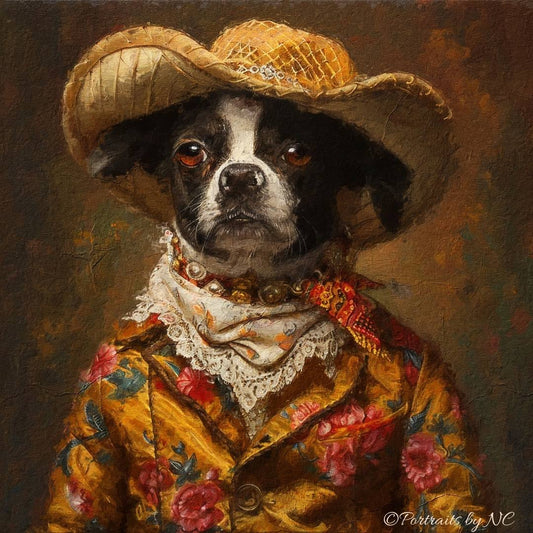 rat terrier rodeo painting