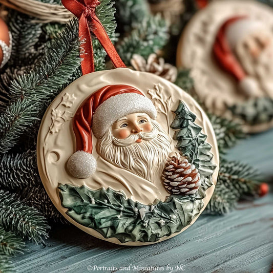 Santa Ornaments