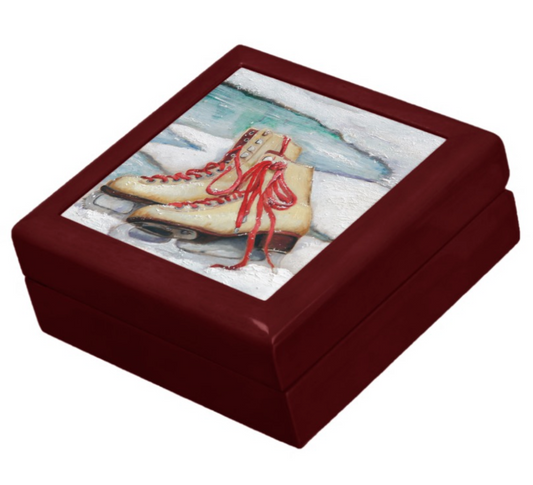 Ice Skater Keepsake Box