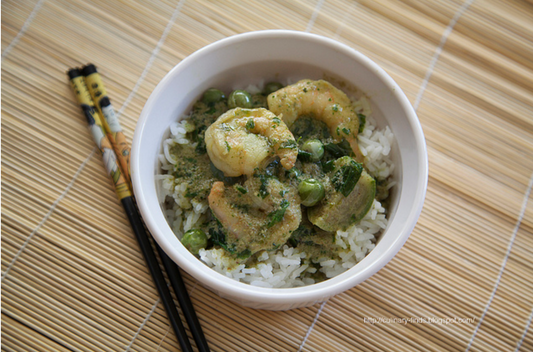 Spicy Green Curry with Shrimp