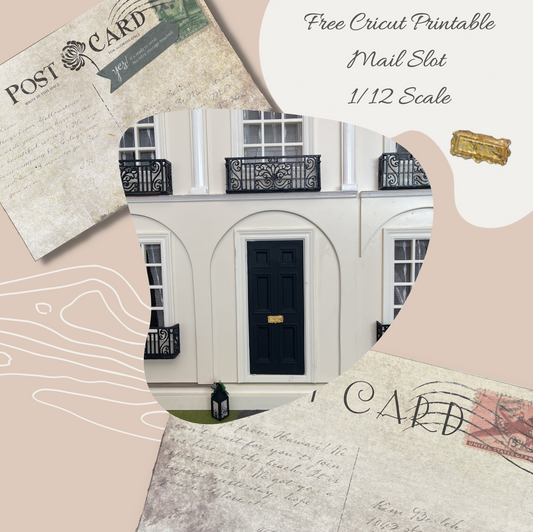 Mail Slot Free Printable for 1/12 Scale Dollhouse