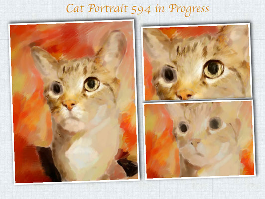 Cat Painting Block in