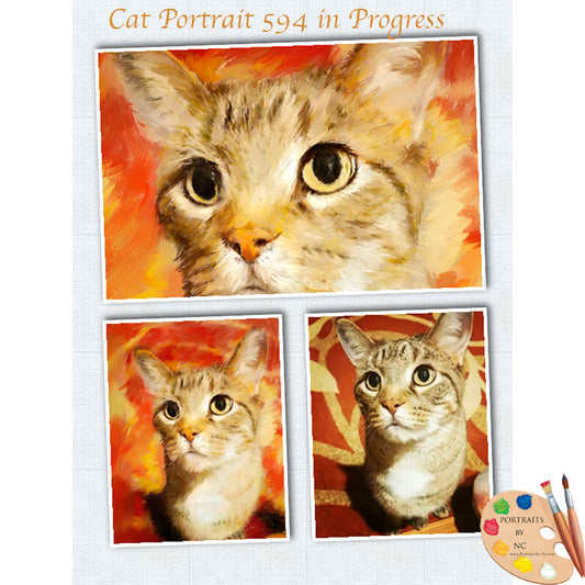 cat painting 594