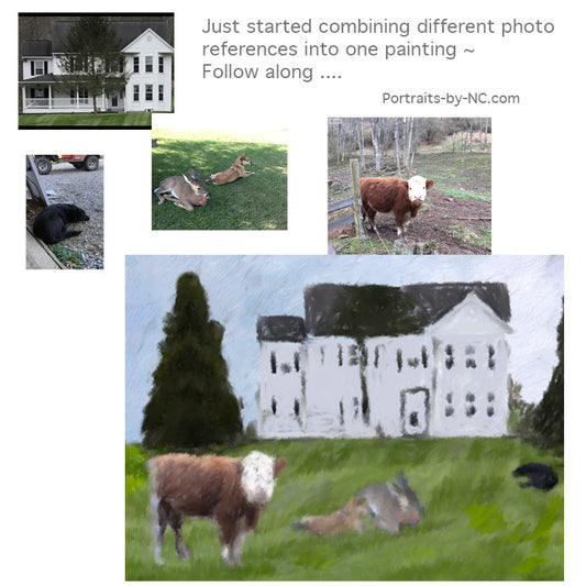 combining reference photos