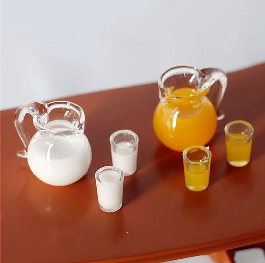 Orange Juice and Milk Pitcher Set