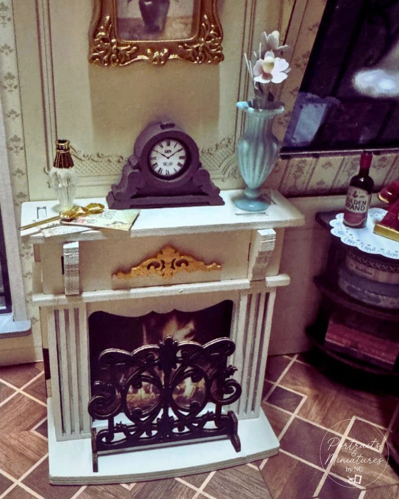 DIY Miniature Fireplace Tutorial: Rolife Catherine’s Living Room Build