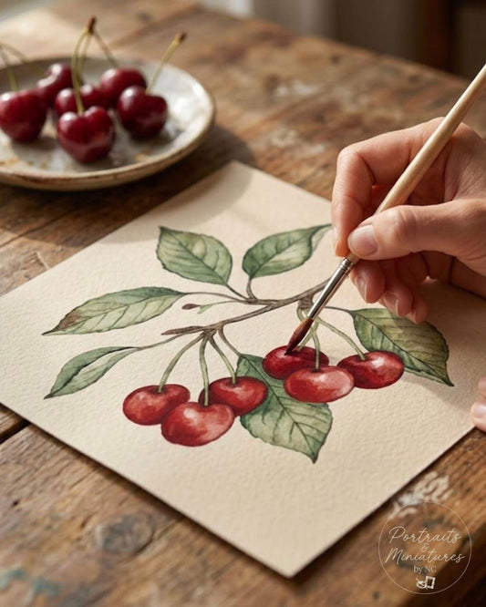 painting cherries