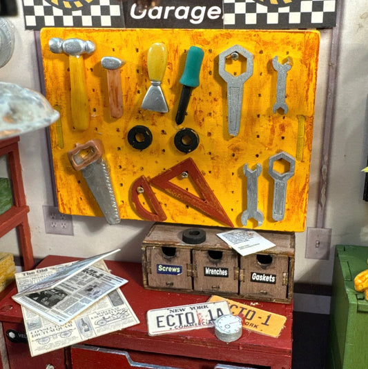 🛠️ Rev Up Father's Day: The Ultimate Garage Kit Bash! 🛠️ Peg Board with Tools