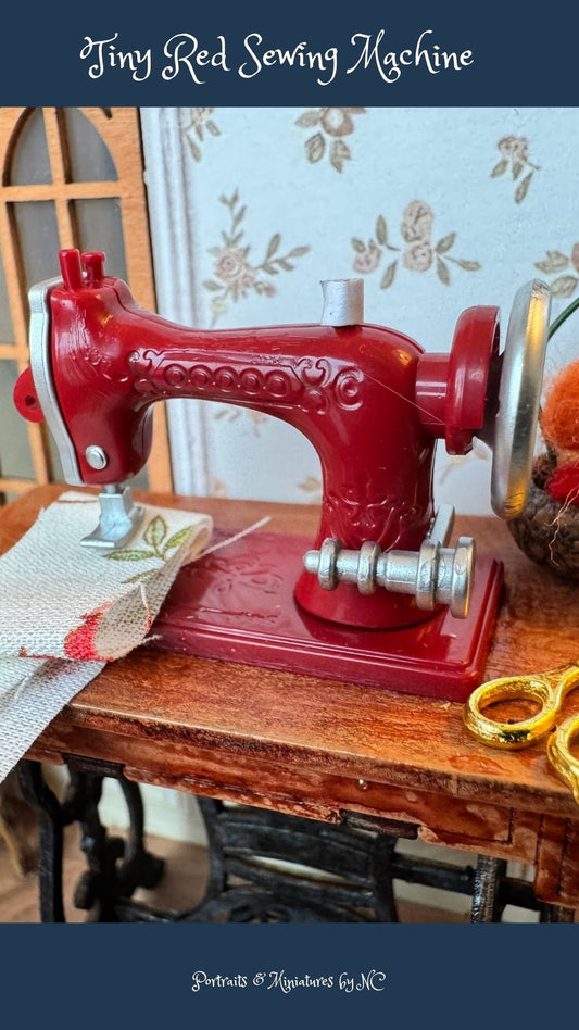 Tiny Stitches of Charm: Elsa’s 1/24 Scale Tailor Shop - The 1/24 Scale Sewing Machine