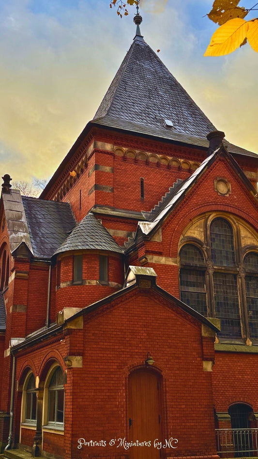 red brick church