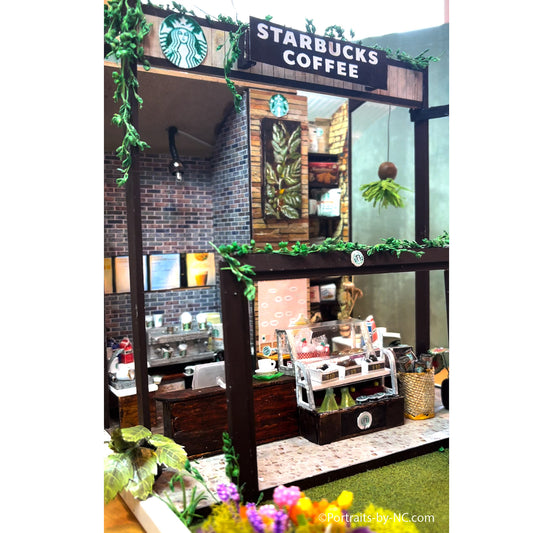 The Starbucks Coffee Shop 1/24 scale Diorama