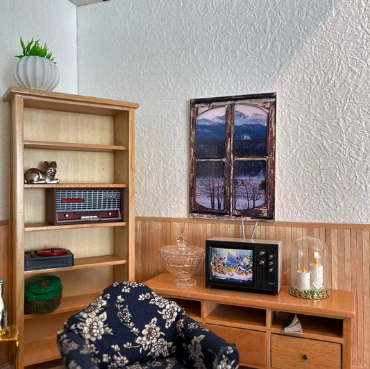miniature tv room