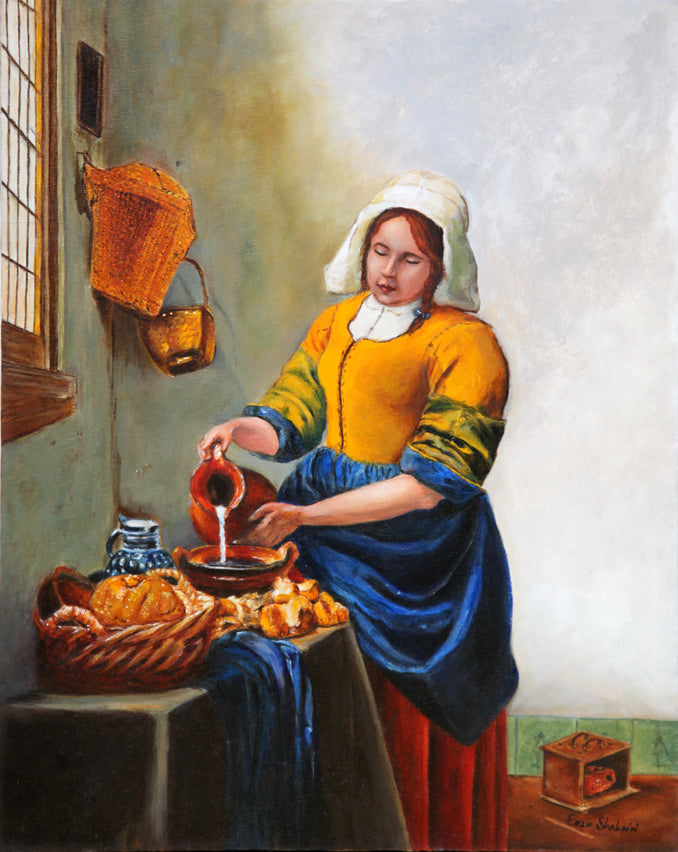 Milk Maid After Vermeer