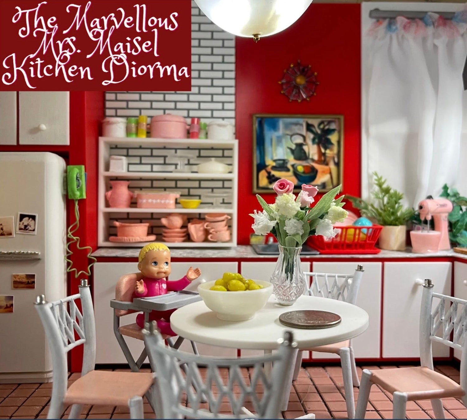 Tier D — Four Wall Roombox with Ceiling - Custom Made Miniature Scene