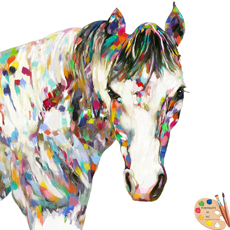 Colorful Horse Painting