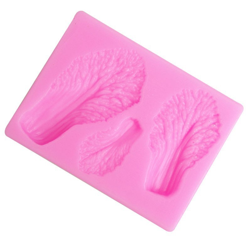 Green Vegetable Chinese Cabbage Silicone Craft Mold pink mold