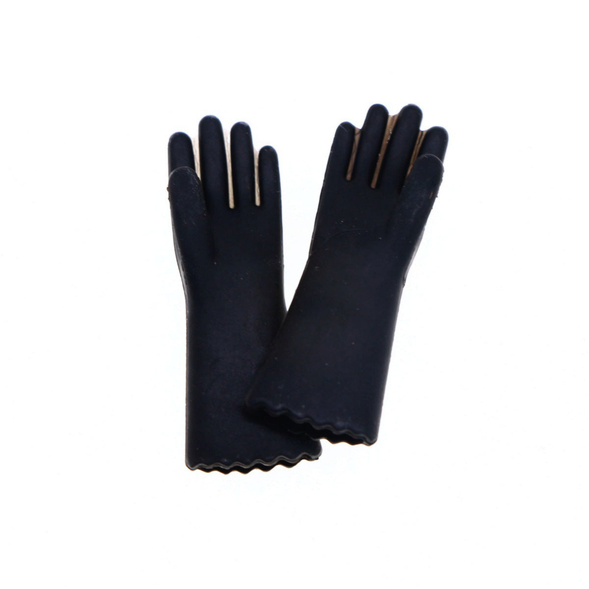 1:12 Scale Miniature Dollhouse Cleaning Gloves | Dollhouse Kitchen Accessories-black gloves