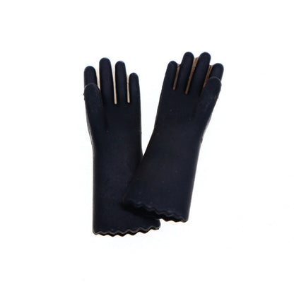 1:12 Scale Miniature Dollhouse Cleaning Gloves | Dollhouse Kitchen Accessories-black gloves