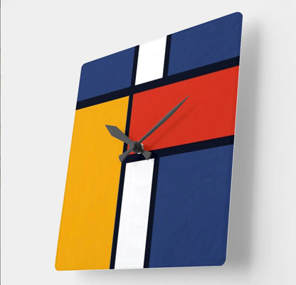 Clock Mondrian Design