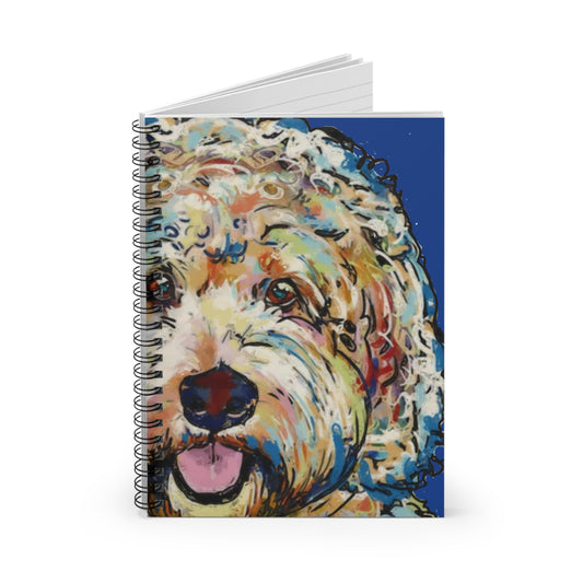 Colorful Labradoodle Spiral Notebook — Ruled Journal for Dog Lovers