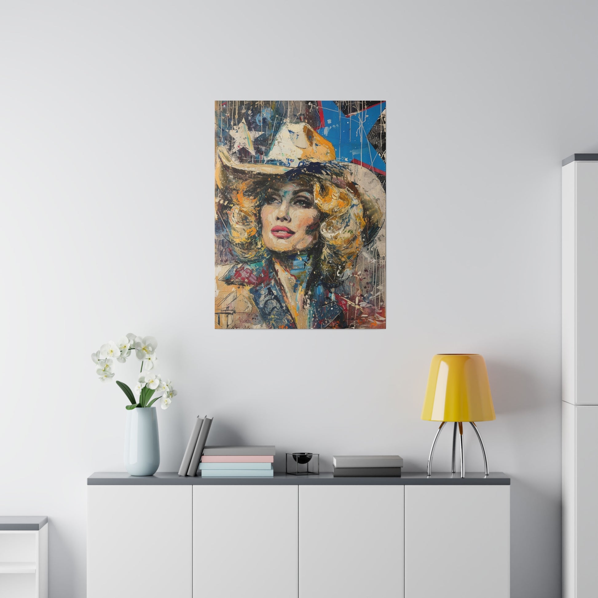 Matte Canvas, Stretched, 0.75" - Country Queen
