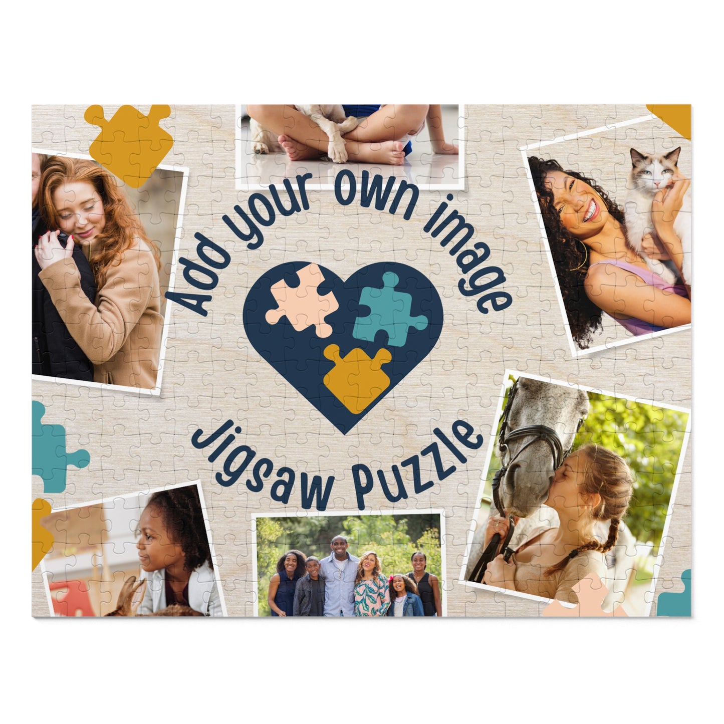 Personalizable Jigsaw Puzzle - Add Your Own Photo (30, 110, 252, 500,1000-Piece)