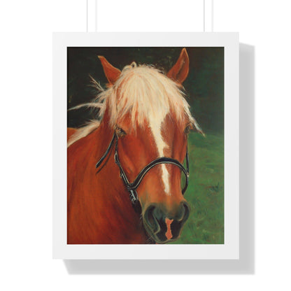 Brown Horse - Framed Vertical Poster