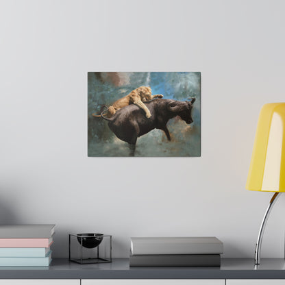 Wildlife Print - The Hunt, Matte Museum Wrap Canvas, Stretched