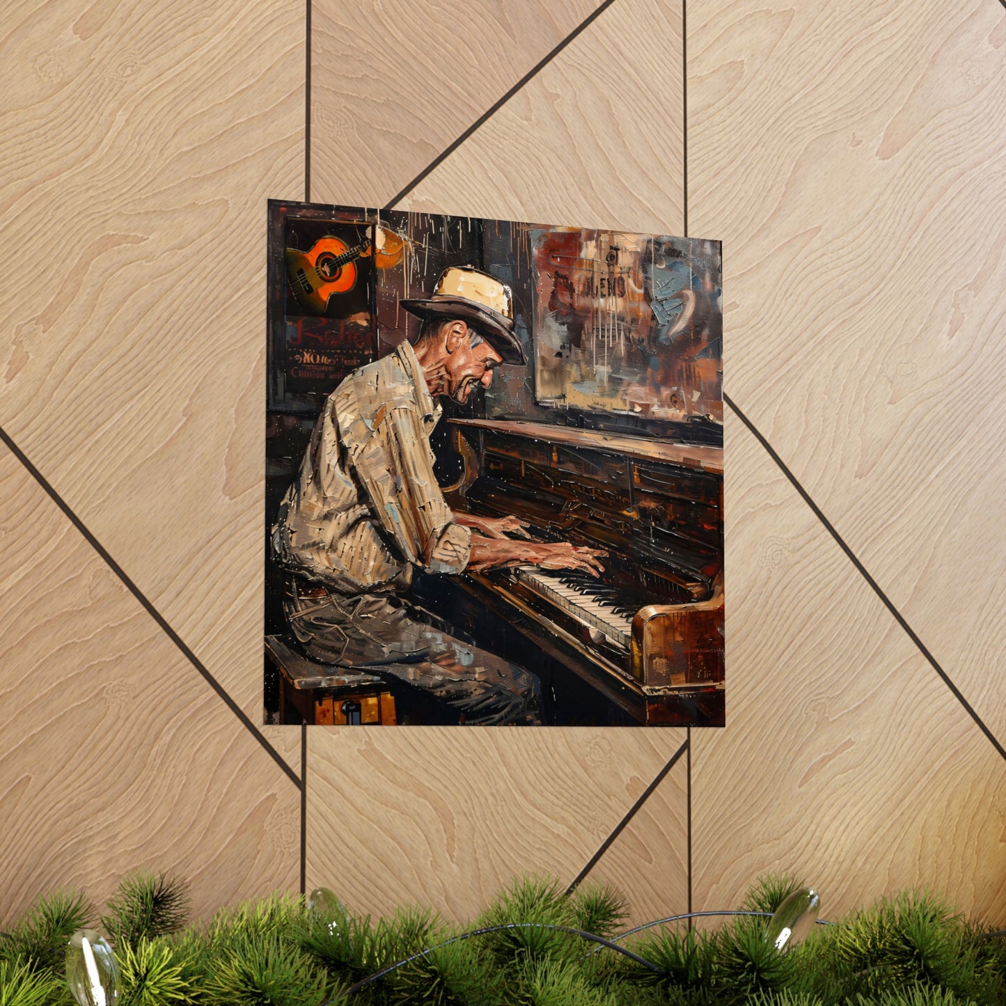 Matte Vertical Posters - Honky Tonk Piano Player