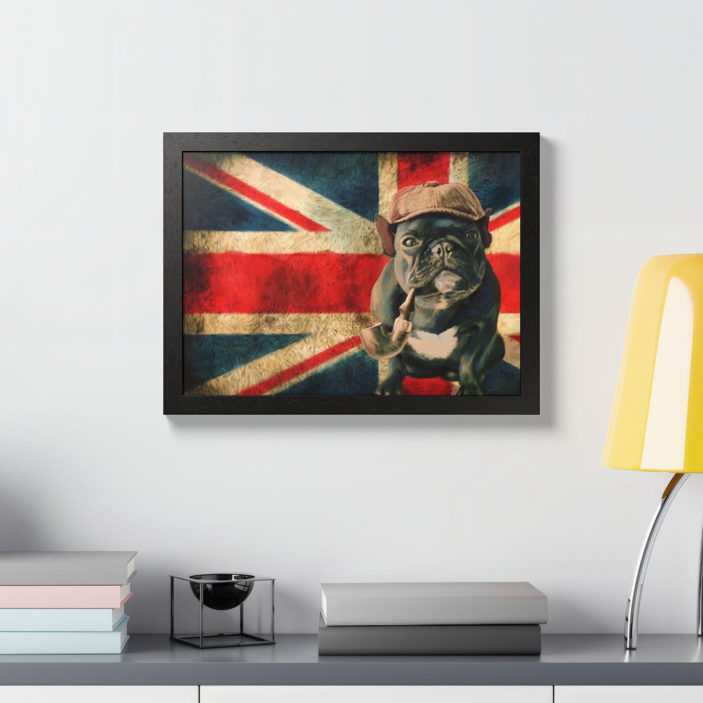British Bulldog Art Print — Framed Vintage Union Jack Poster